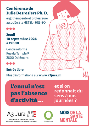 Affiche de la conférence sur l'ennui de Julie Desrosiers