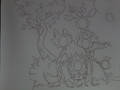 croquis du panneau à réaliser grâce au franc symbolique
